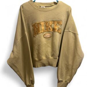 Nike Women's Pink and Tan Sweatshirt